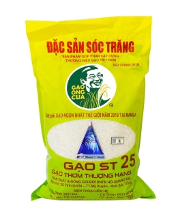 Gạo ST25 bao 5 kí xuất khẩu 