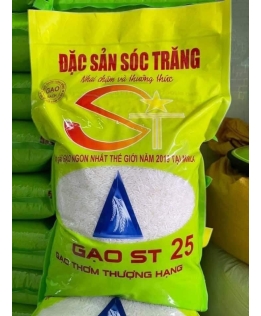 Gạo ST25 bao bì 5 kí - Hàng nội địa